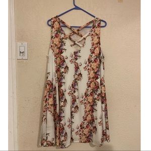 Altar’d State White Floral Sleeveless Dress
